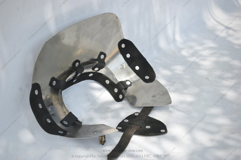 Buhurt Steel Neck Guard Medieval Steel Neck Armour Buhurt Tournament Gear Stainless Steel Buhurt Protector