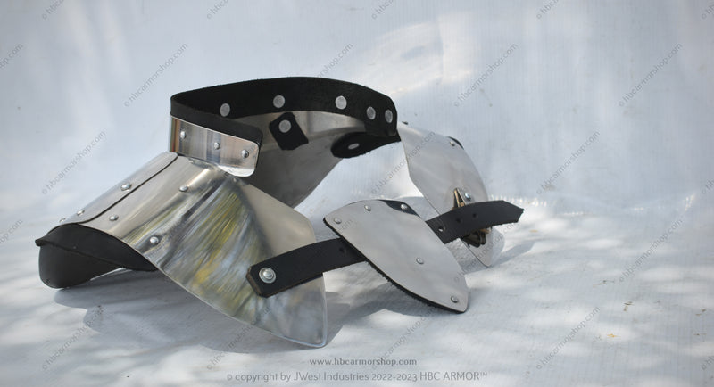 Medieval Combat Sports Buhurt Neck Protector Plate Gorget - Pre Hardened Stainless Steel