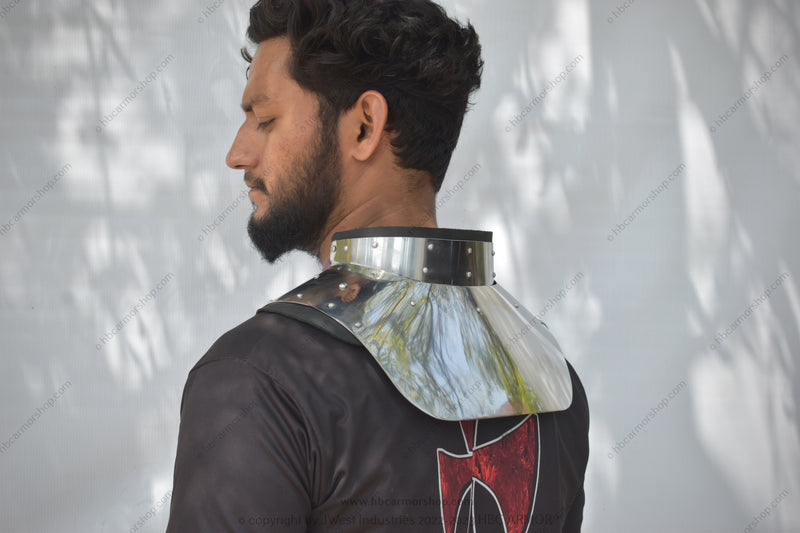 Buhurt Protective Neck Gear Stainless Steel Neck Protector Buhurt Battle Gear Medieval Buhurt Neck Guard Combat Sports Neck Armor