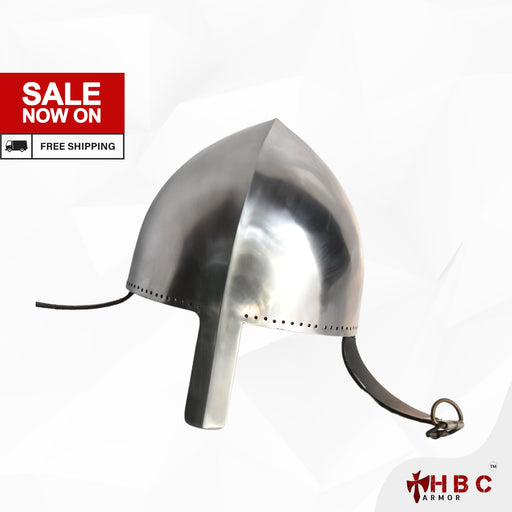 Norman Nasal Helmet LARP Helmet Medieval Role-Play Gear Live Action Role-Playing Costume LARP Armor