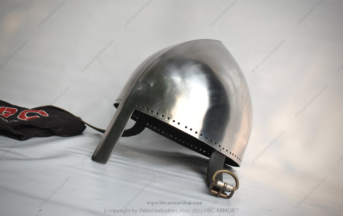 Role-Play Costume Supplies Handcrafted LARP Helmet Historical Role-Playing Props LARP Character Essentials Leather Padded LARP Gear