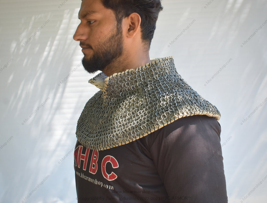 Padded Chainmail Collar - Medieval Reenactment,SCA