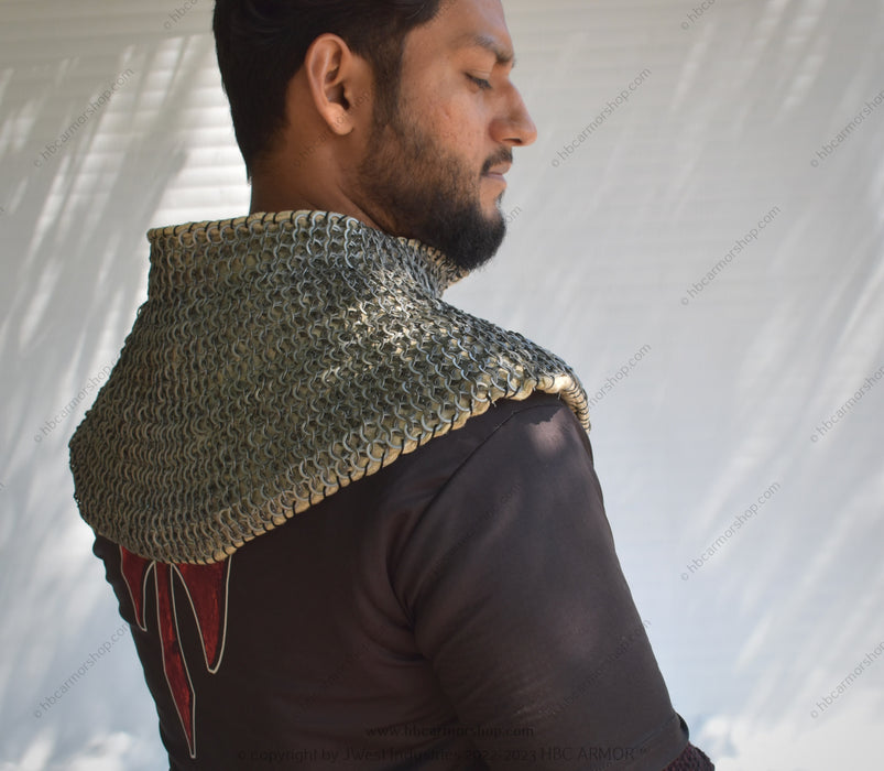 Padded Chainmail Collar - Medieval Reenactment,SCA