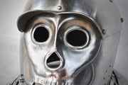 Intricate engraving detail Functional ventilation Antique-style headgear