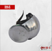 A polished steel gladius armor blade with a black leather strap and grommets, displayed on a light gray textured background with a red 'SALE NOW ON' banner in the top left and an 'HBC ARMOR' logo in the bottom right.