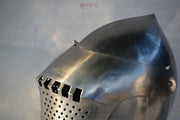 Duelist helmet for sale Custom medieval helmets High-quality bascinets Spoleto bascinet