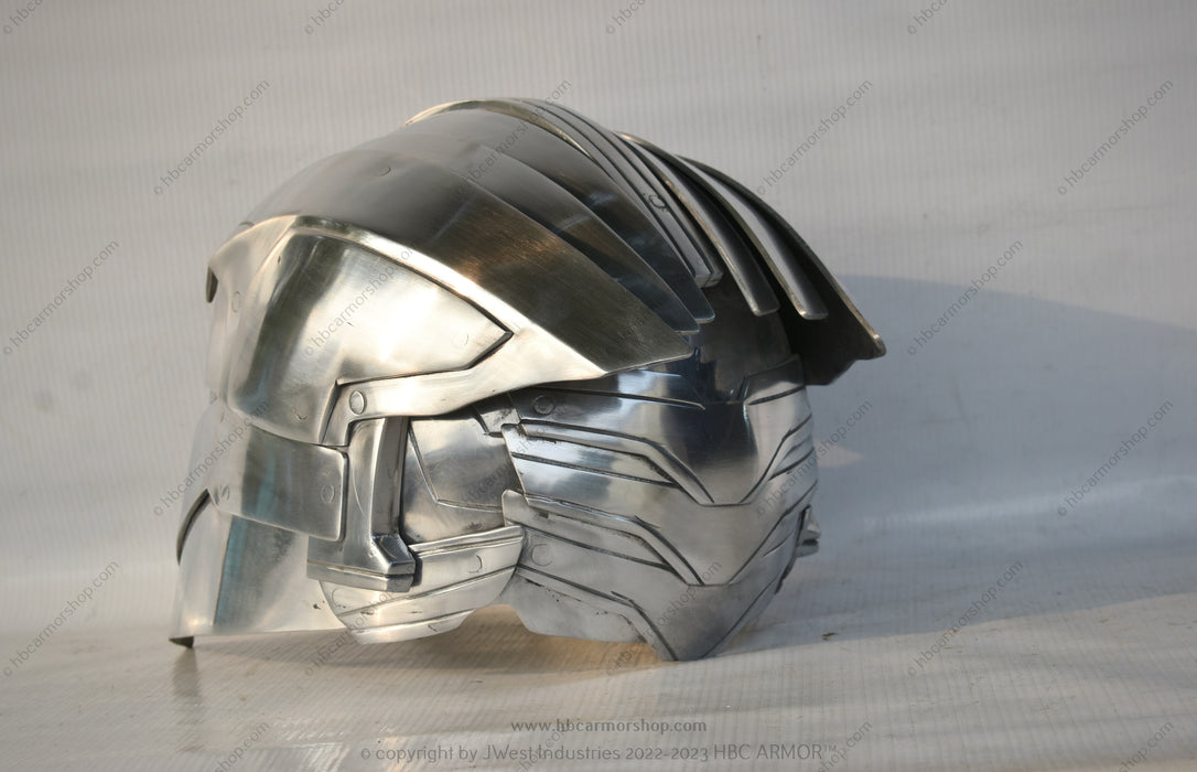 cosplay motorcycle helmet Handforged Aluminium Thanos Helmet