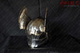 "Thor-themed LARP helmet for immersive role-playing" "Metal helmet resembling Thor's headgear for LARP"