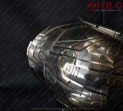 "LARP helmet with Thor-inspired aesthetics and details" "Battle-ready helmet designed for Thor LARP adventures"