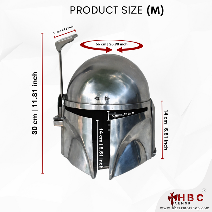 bell boba fett helmet large Metal boba Fett Mandalorian Inspired helmet — HBC Armor Shop
