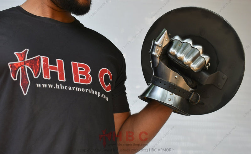 Spring Steel Buckler Shield | Medieval Combat Shield | Buhurt | IMCF | SCA | ACL