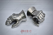 Hand-forged Buhurt Gauntlet Mittens