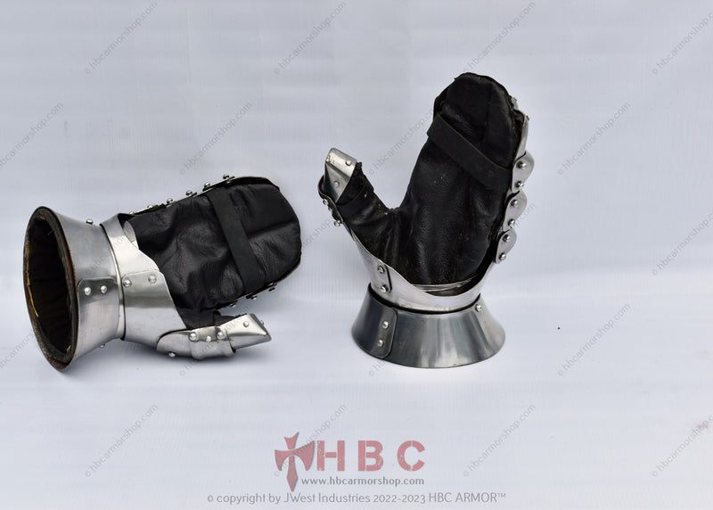 Tempered Buhurt Battle-Ready Gauntlet with Advanced Wrist Articulation LIMITED STOCK