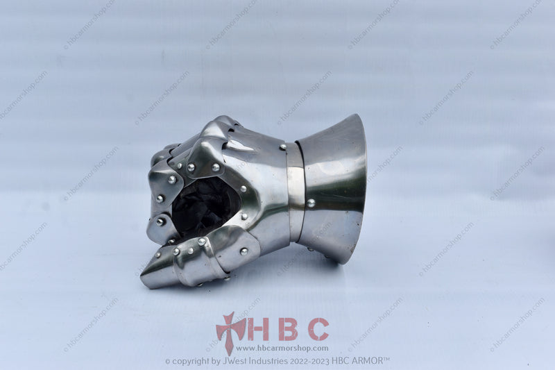 Tempered Buhurt Battle-Ready Gauntlet with Advanced Wrist Articulation LIMITED STOCK