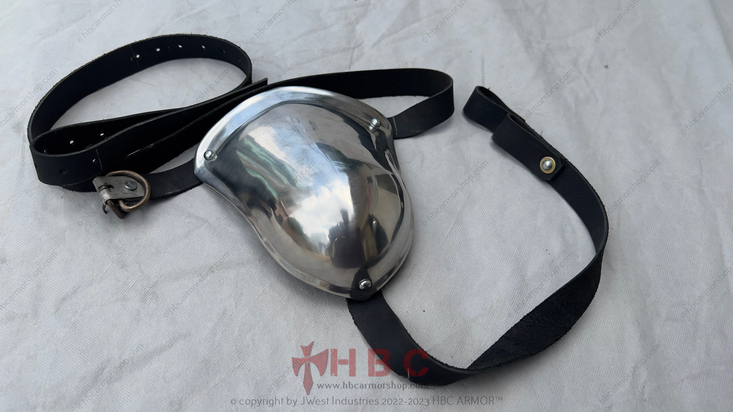 Groin Cup or Groin Protector Rolled Edges Design — HBC Armor Shop