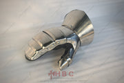 Knightly gauntlet protection Steel hand armor for sport Authentic medieval hand gear Combat-ready gauntlet mittens Armored gloves for reenactment