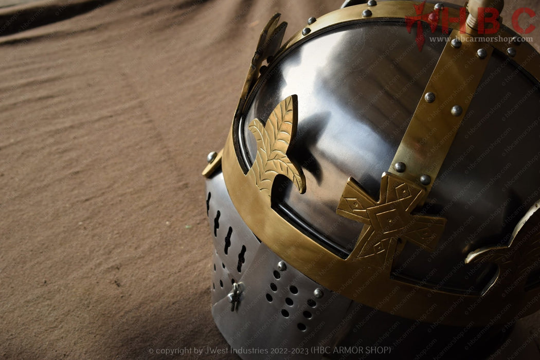 bike helmet with crown Crown Age Helmet — HBC Armor Shop