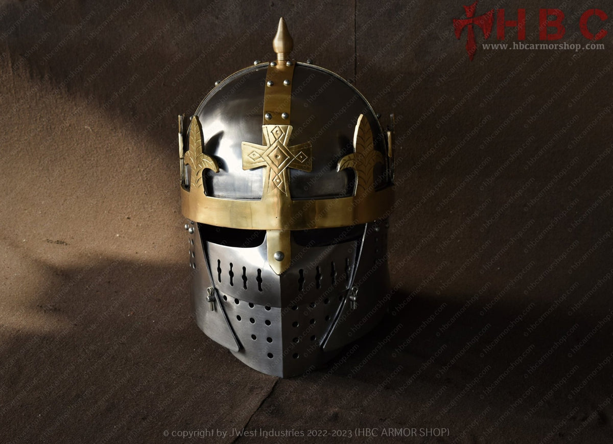 bike helmet with crown Crown Age Helmet — HBC Armor Shop
