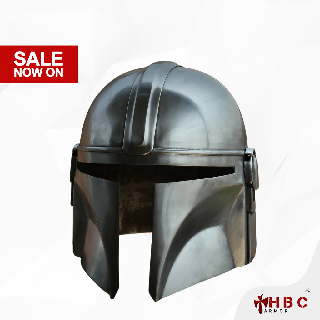 Hand Forged Metal Mandalorian Helmet of Din Djarin — HBC Armor Shop