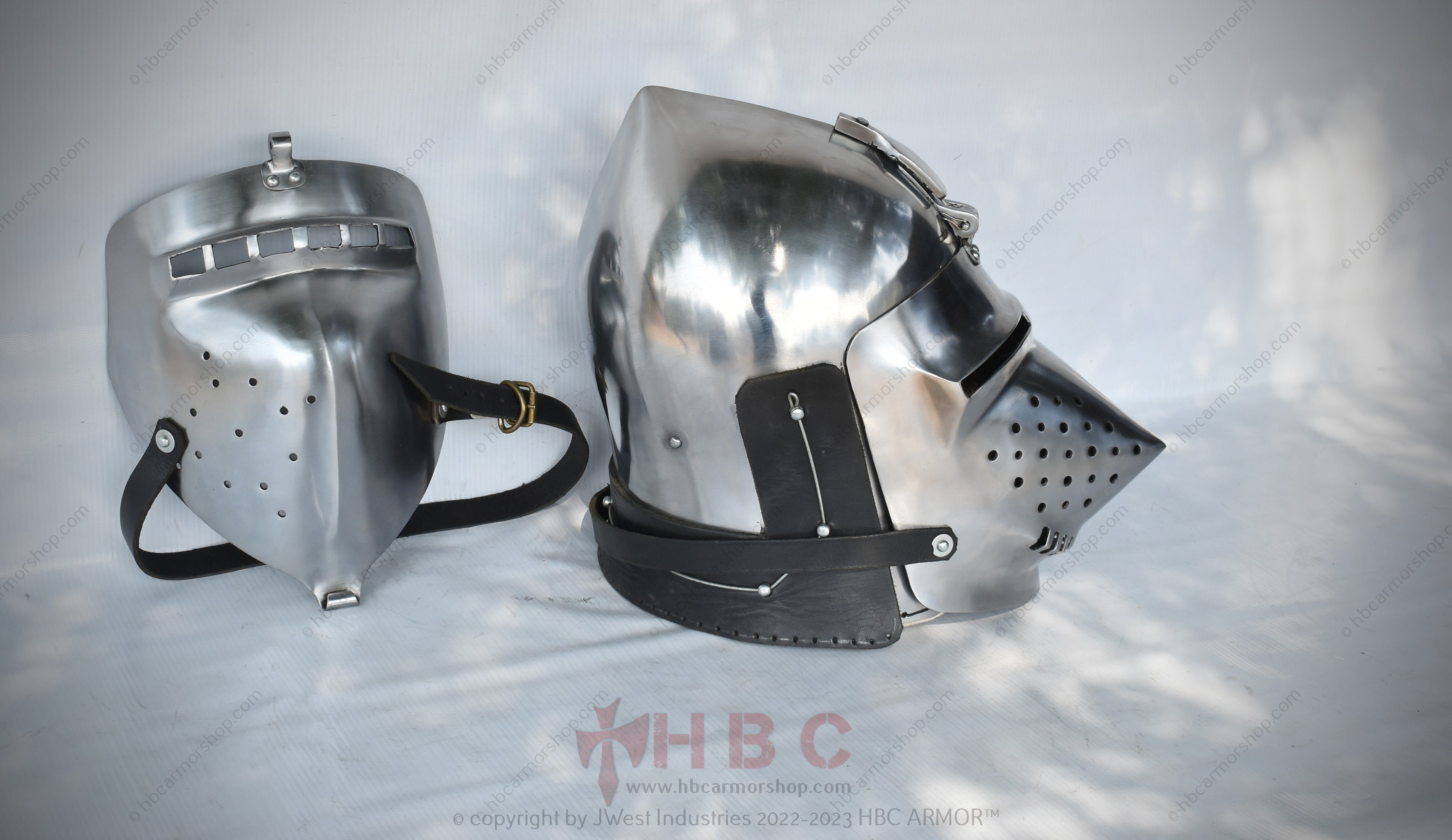 Medieval Helmet with Interchangeable Visor/Reenactment/SCA — HBC Armor Shop