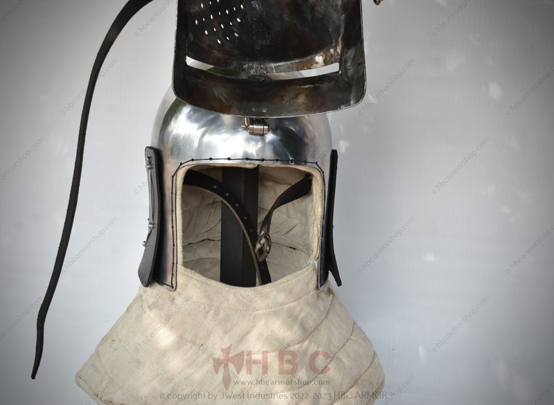 Medieval Helmet with Interchangeable Visor/Reenactment/SCA