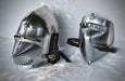 Medieval Hound Skull Bascinet Helmet Interchangeable Nuremberg Visor helmet Hand-forged medieval helmet replica