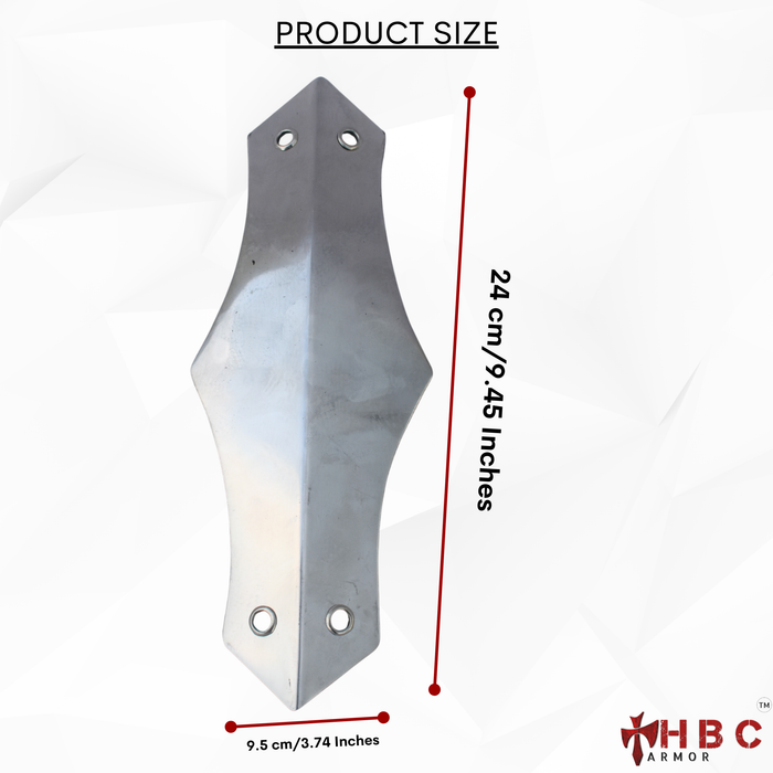 Medieval Jack Chain Rebracer Plates | 1 mm Pre-Hardened SS202 | Arm Armor Components