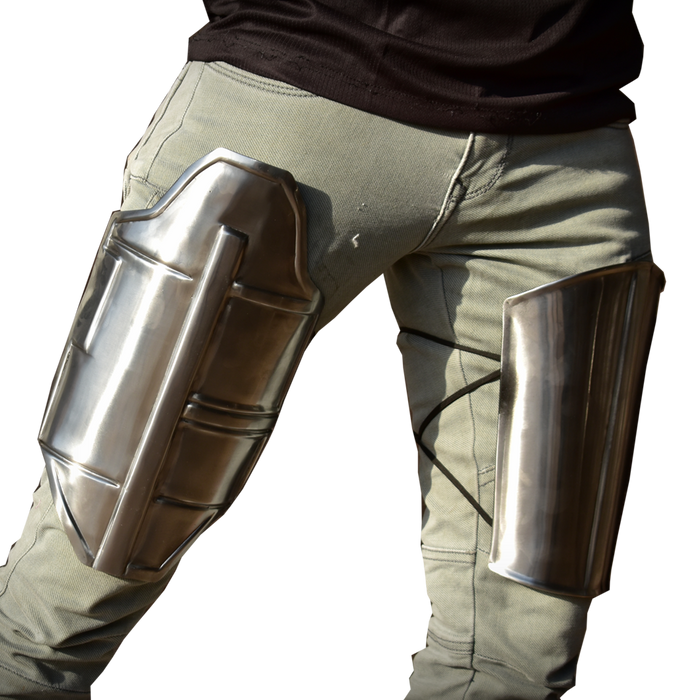 Mandalorian Metal Thigh & Knee Armour