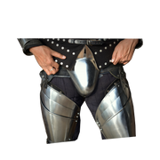 medieval groin cod piece for buhurt armor fight