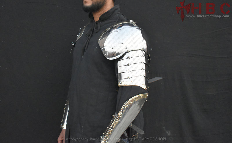 Battle-ready Polish Hussar armor
Authentic medieval arm armor
Renaissance cavalry armor
