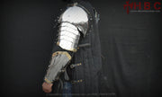 Battle-ready Hussar gauntlets and vambraces, perfect for historical reenactment.