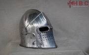 visored barbuta helmet