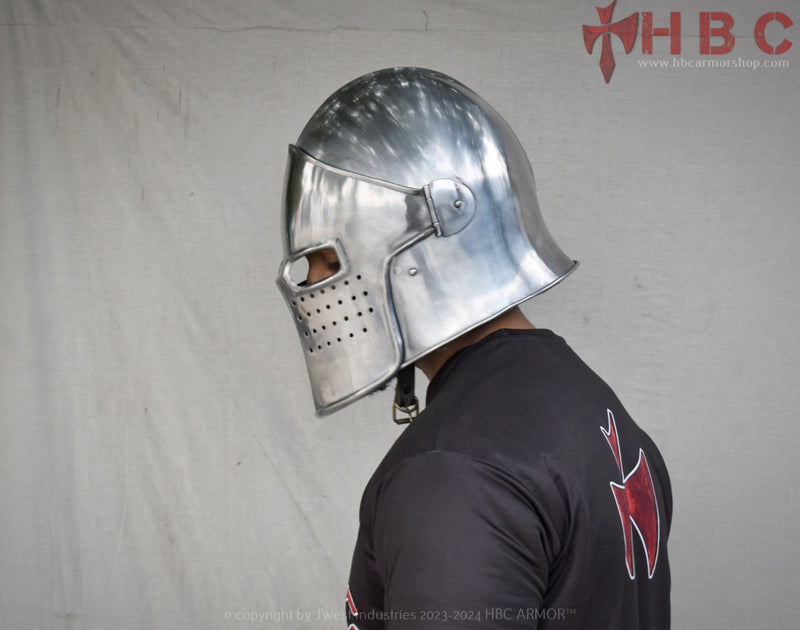 barbuta helmet larp