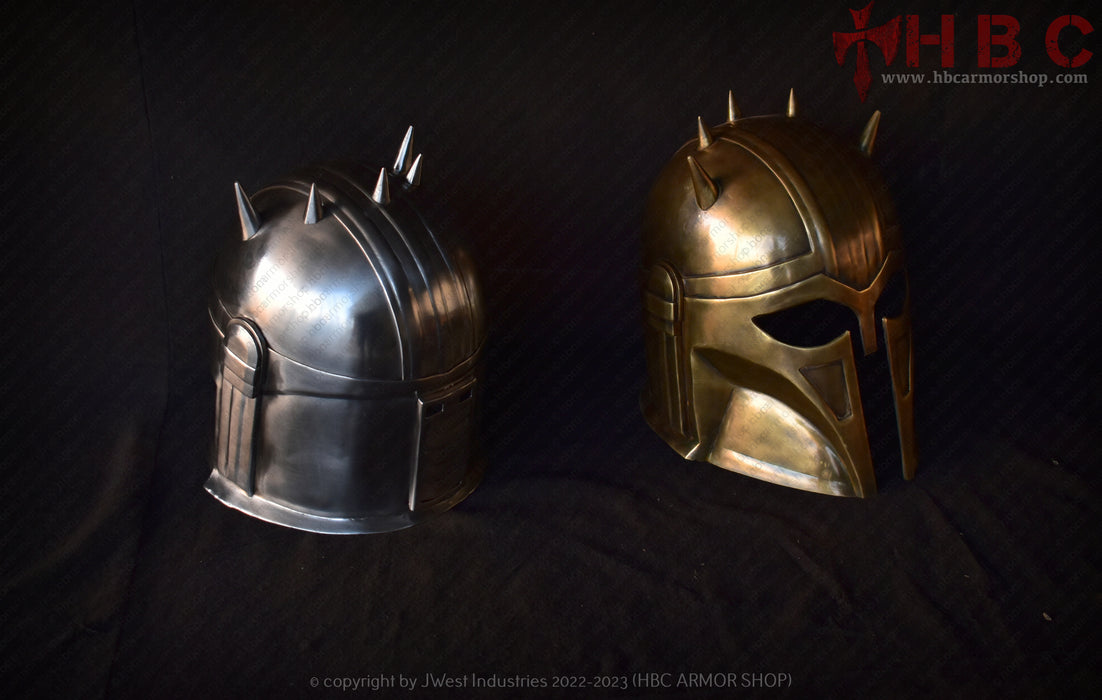 Mandalorian Blacksmith metal Helmet — HBC Armor Shop