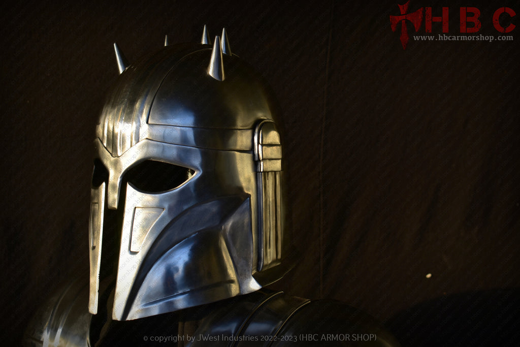 Mandalorian Blacksmith metal Helmet — HBC Armor Shop