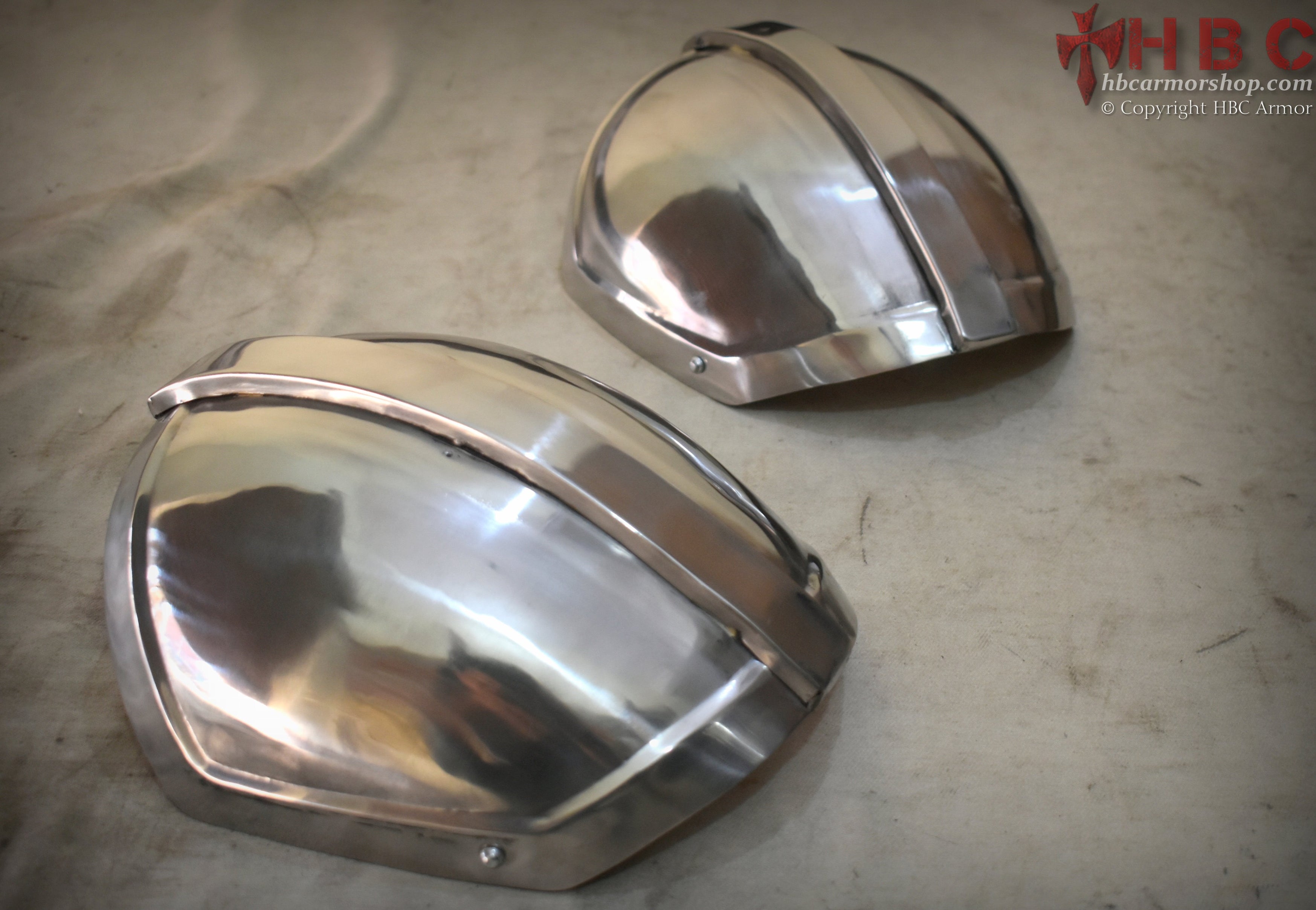 Mandalorian metal pauldron — HBC Armor Shop