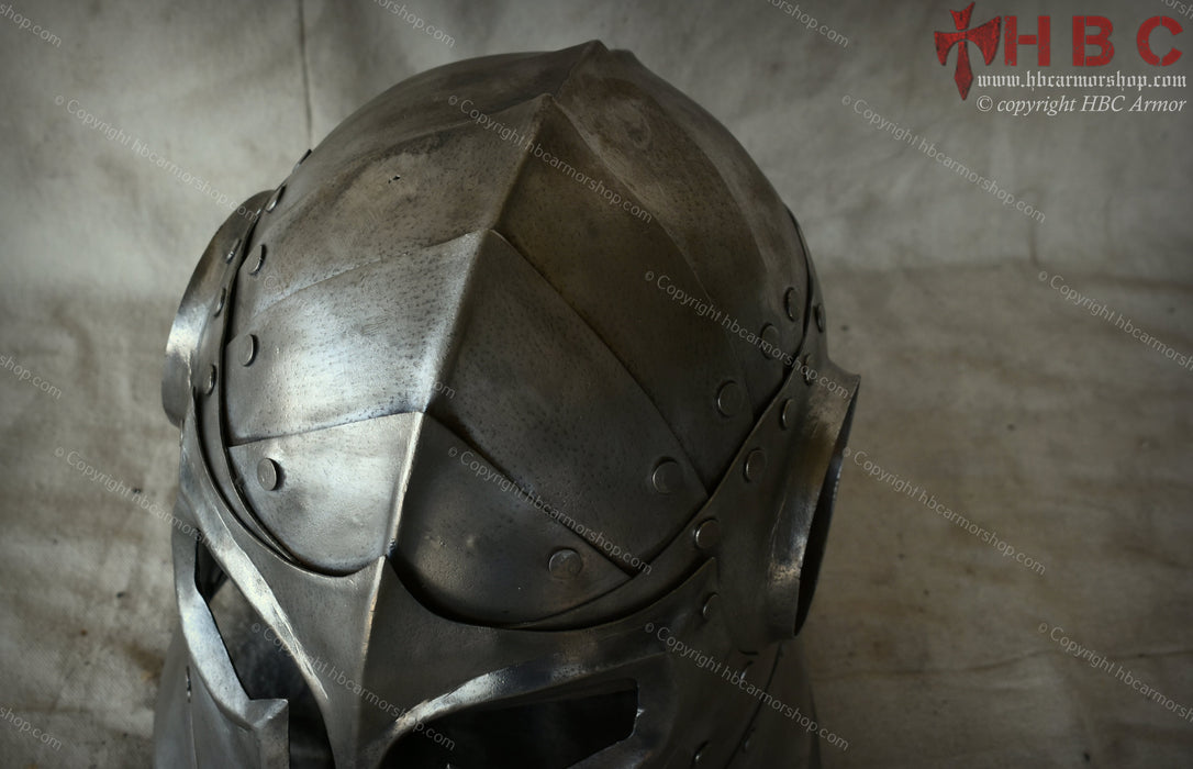 fantasy motorcycle helmets Metal Dark Knight Helmet — HBC Armor Shop