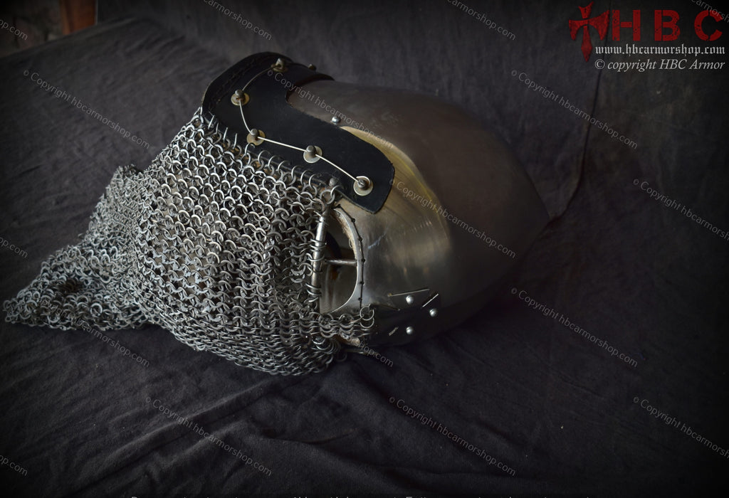 medieval fighting helmet