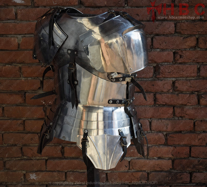 Milanese Italian Plate cuirass with Pauldrons