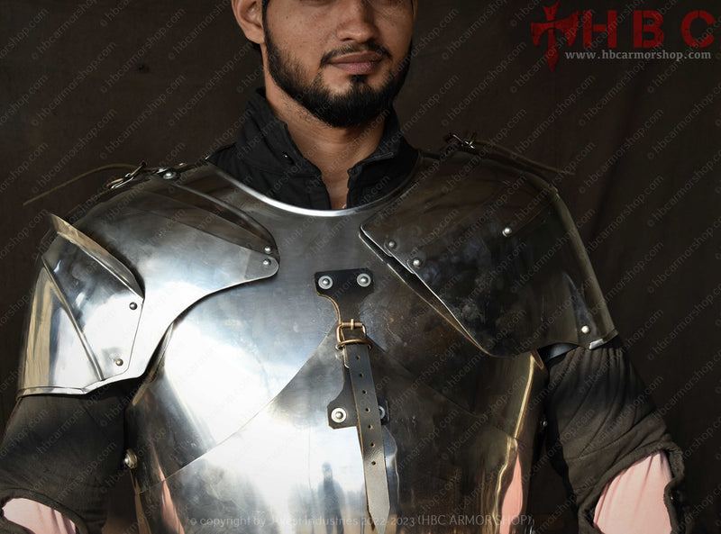 Milanese Italian Plate cuirass with Pauldrons