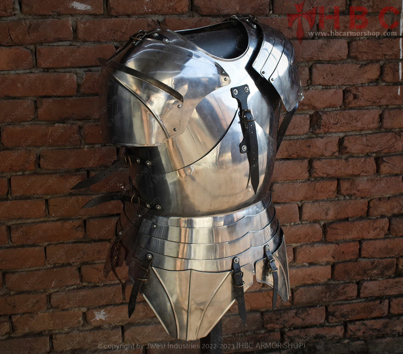 Milanese Italian Plate cuirass with Pauldrons