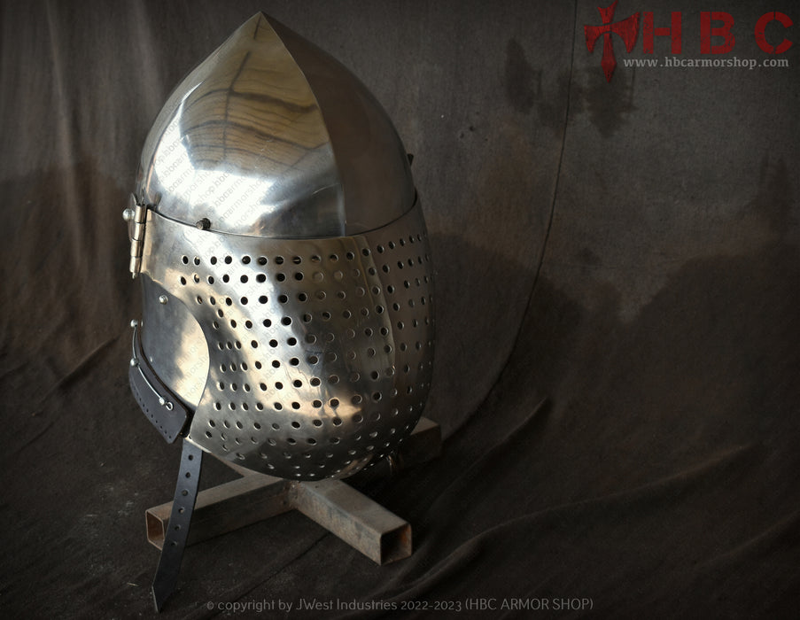 medieval armour combat helmet