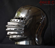 italian sallet helmet buhurt interlocking