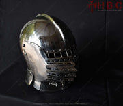 sca closed combat buhurt helmet sallet