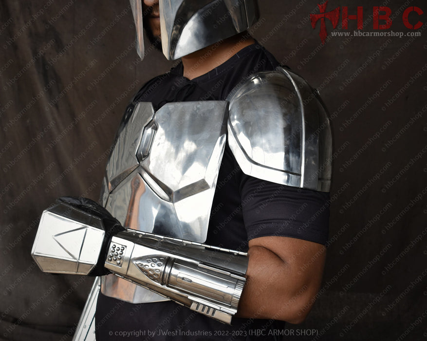 mandalorian gear HBC Armor™ Mandalorian Din Djarin Spauldrons — HBC Armor Shop