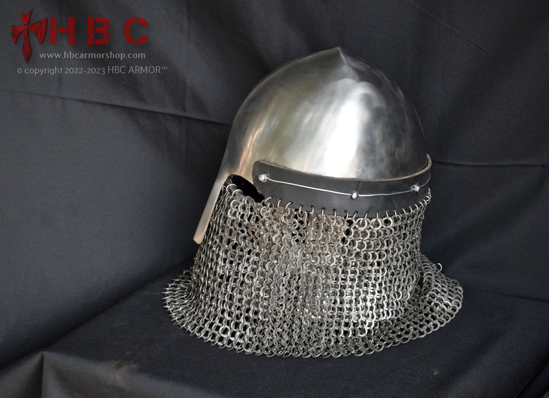 chainmail helmet nasal