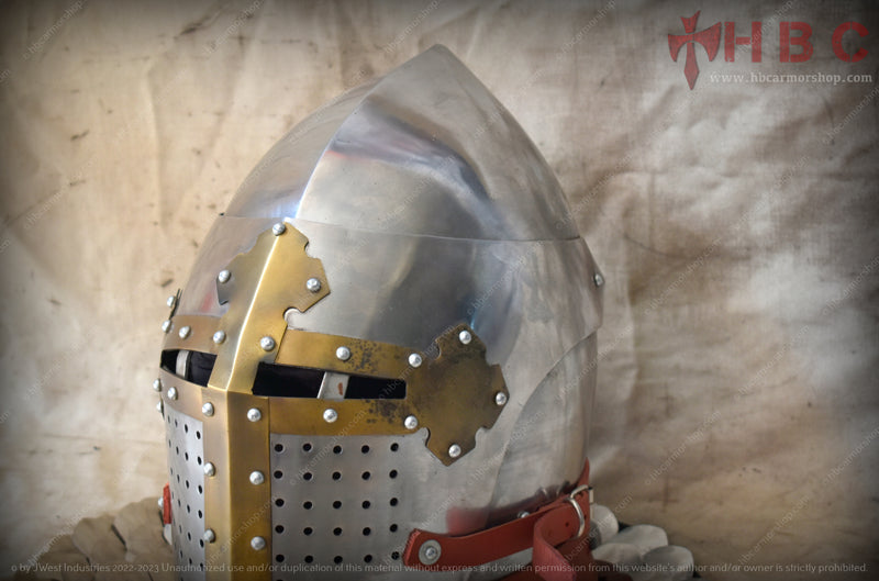 Helmet Sugarloaf Brass Cross