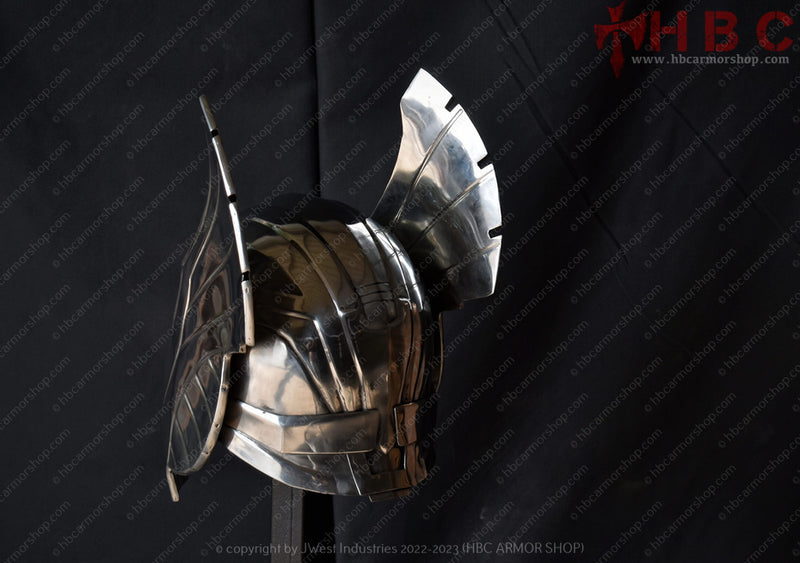 Thor cosplay helmet made from solid metal by HBC Armor