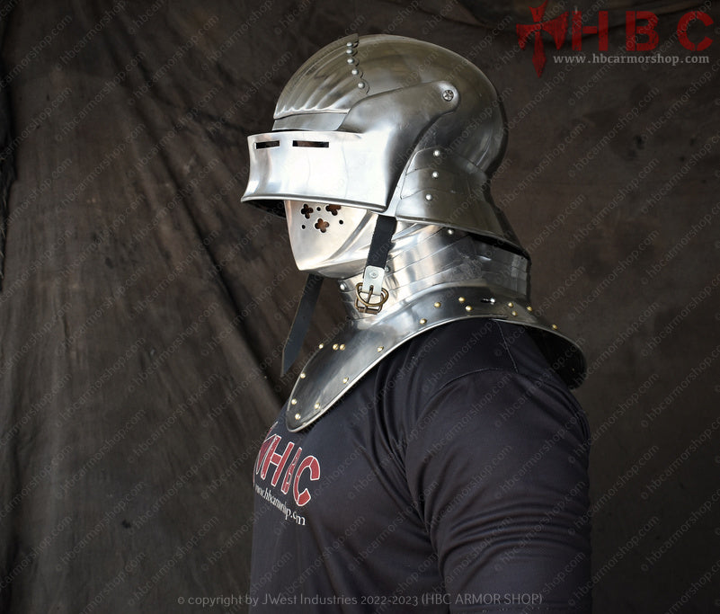 armour combat sallet helmet