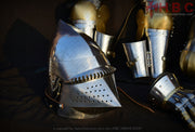 medieval pig face helmet
